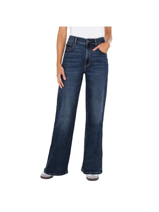 Well Worn Denim - NWT Well Worn Women's Size 6/28 Wide Leg High Rise Jeans Dark Wash Denim G2140